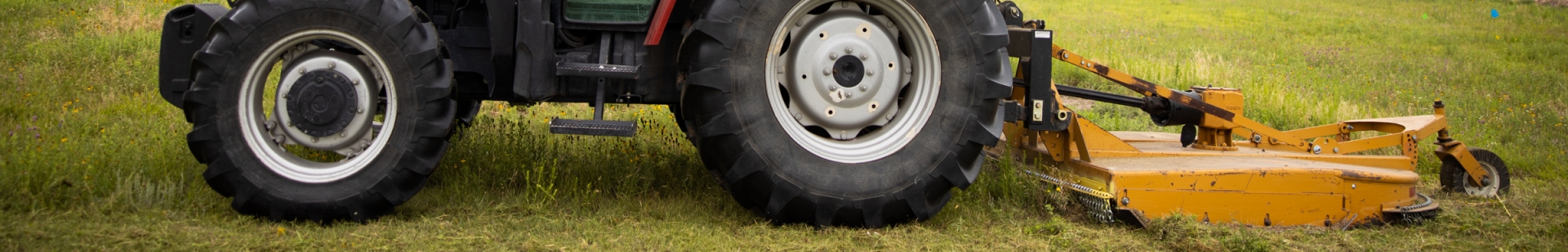 Tractor Mowing Lawn