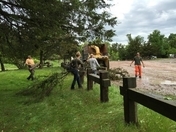 Brewer bridge landing clean up