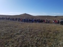 Line of participants for the Old West Regional Judging Contest