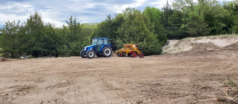 tractor planting seeds