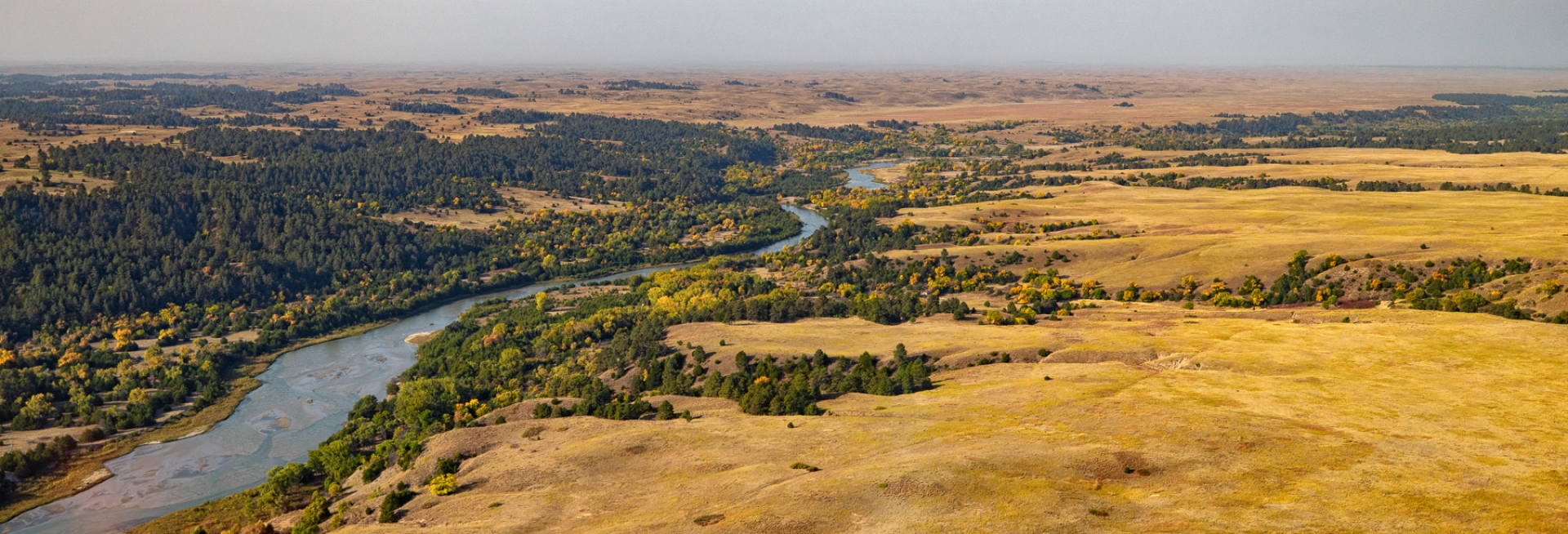 Aerial photo of the Snake River